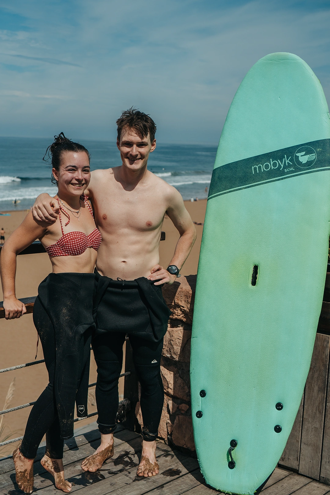 Britt and Stephen together by the sea